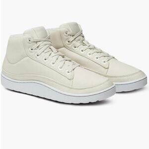 Allbirds women’s Canvas Pacer Mid Sneakers in Neutral Off White Size 7